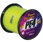 Шнур Power Phantom PE4, 1500м, флуоресцентный желтый  #1,2, 0,18мм, 8,6кг
